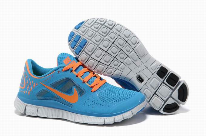 Nike Free 5.0 Blue Orange Womens Running Shoes Nike Free 5.0 Blue Orange Womens Running Shoes